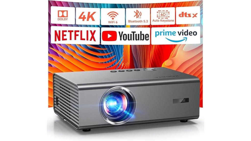 4k bright smart projector