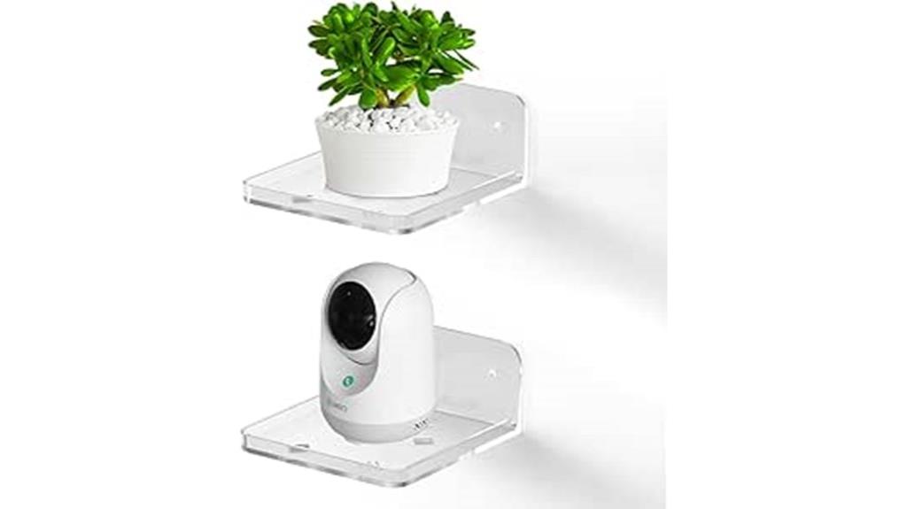 acrylic wall mount shelf