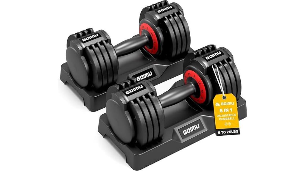 adjustable 25lb dumbbell