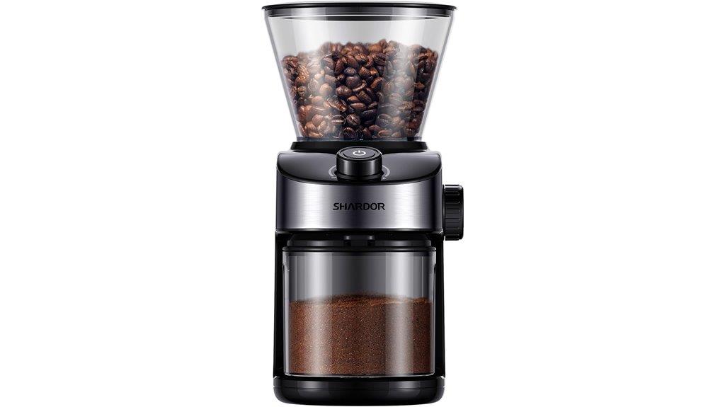 adjustable burr grinder timer