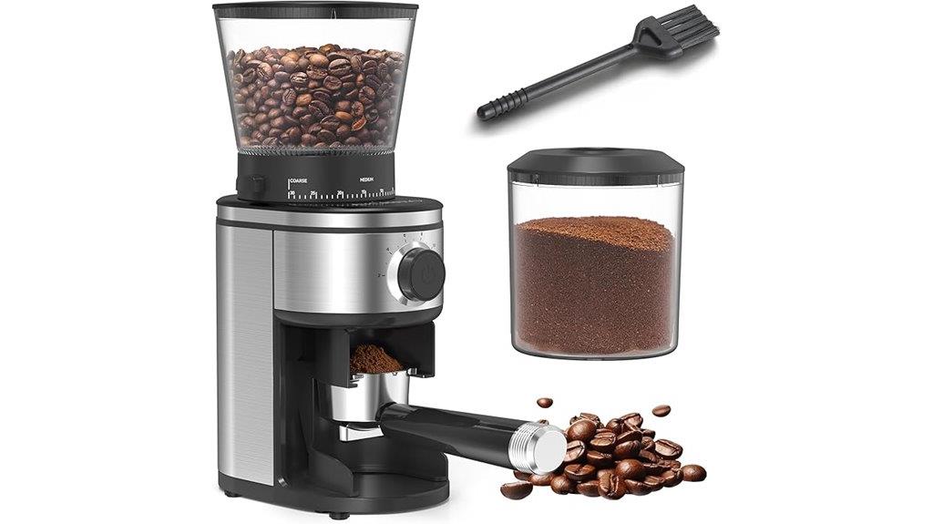 adjustable conical burr grinder