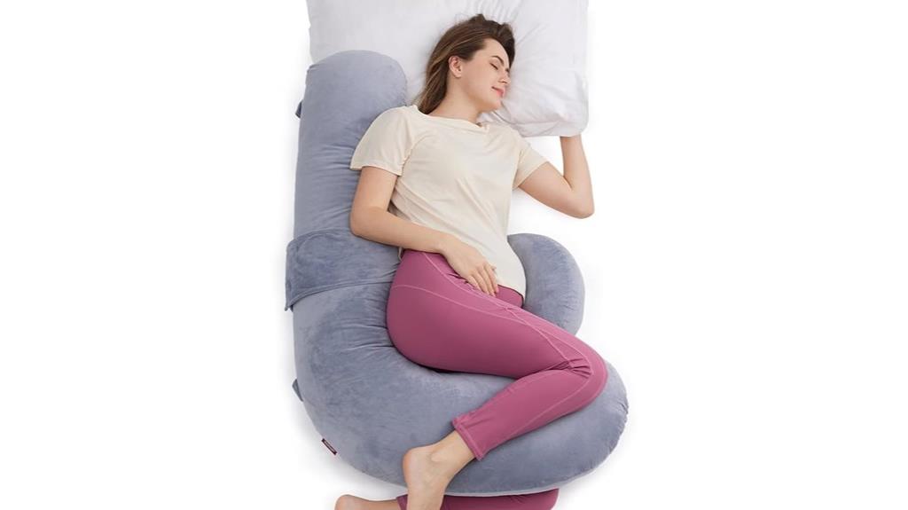 adjustable f shaped pregnancy pillow