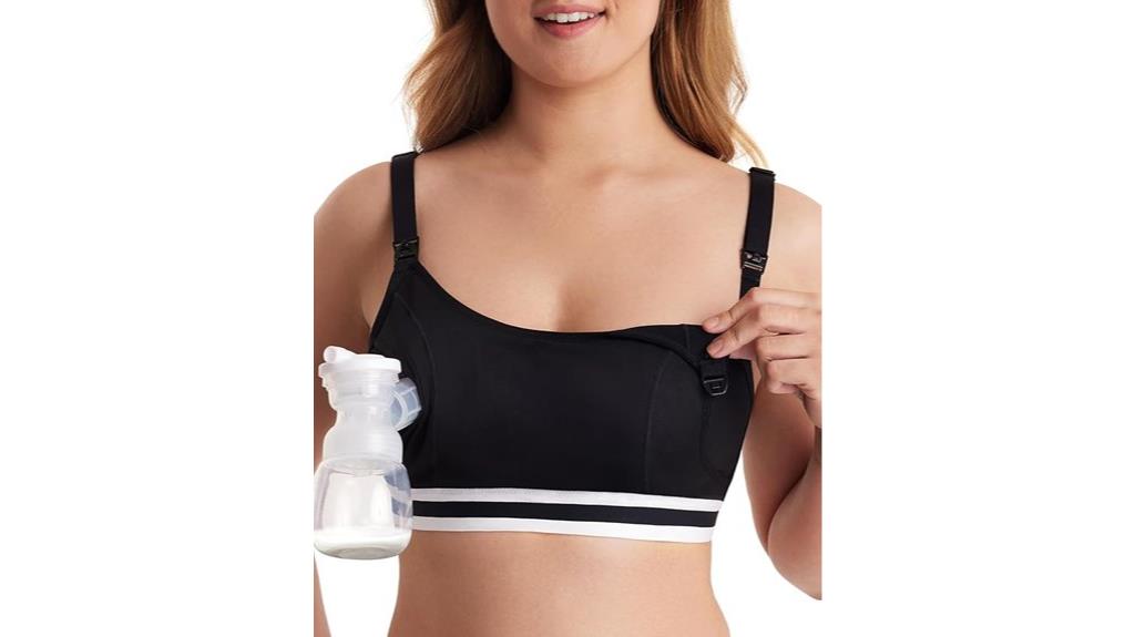 adjustable hands free pumping bra