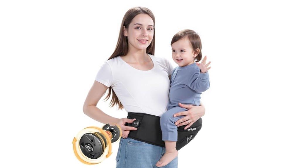 adjustable hip seat carrier