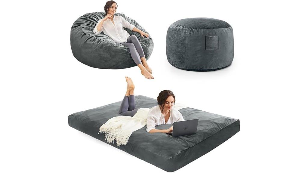 adult microfiber bean bag