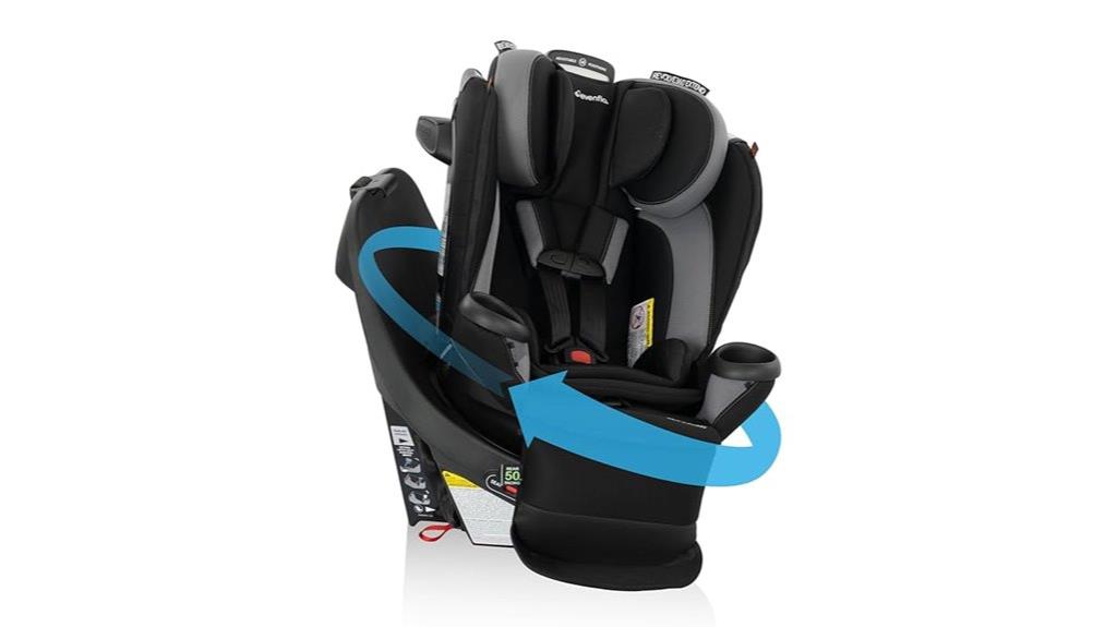 all in one rotating car seat