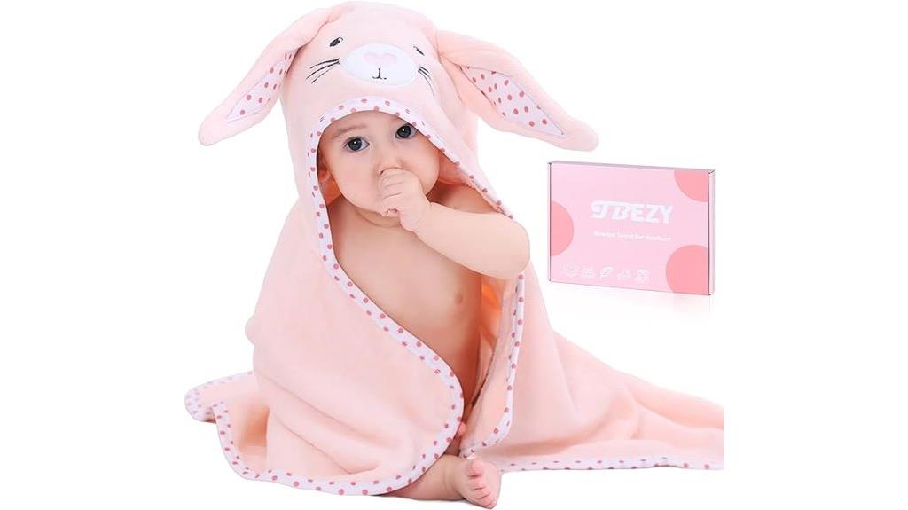 animal themed baby bath towel