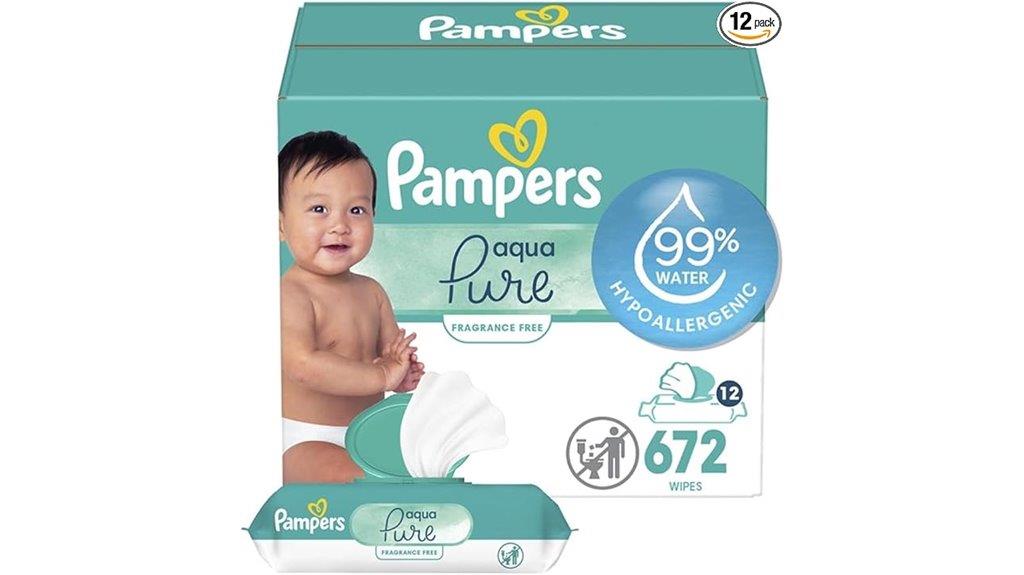 aqua pure baby wipes