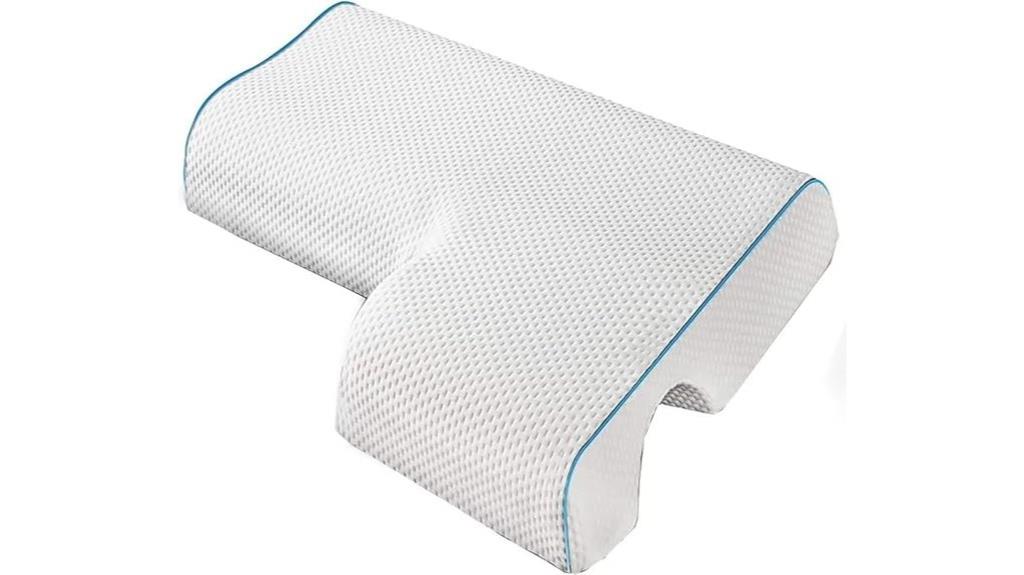 arched memory foam pillow