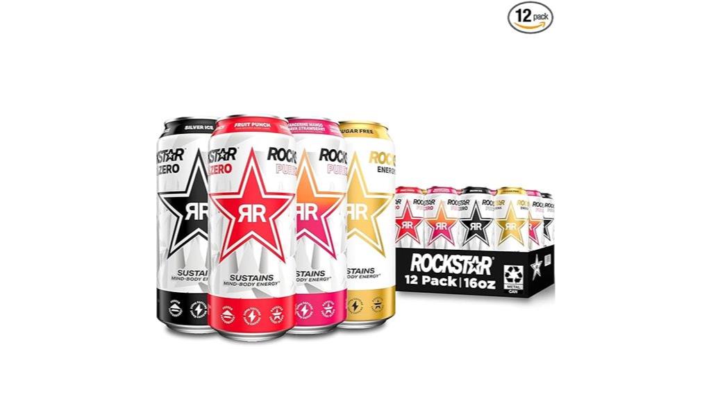 assorted 12 pack zero energy
