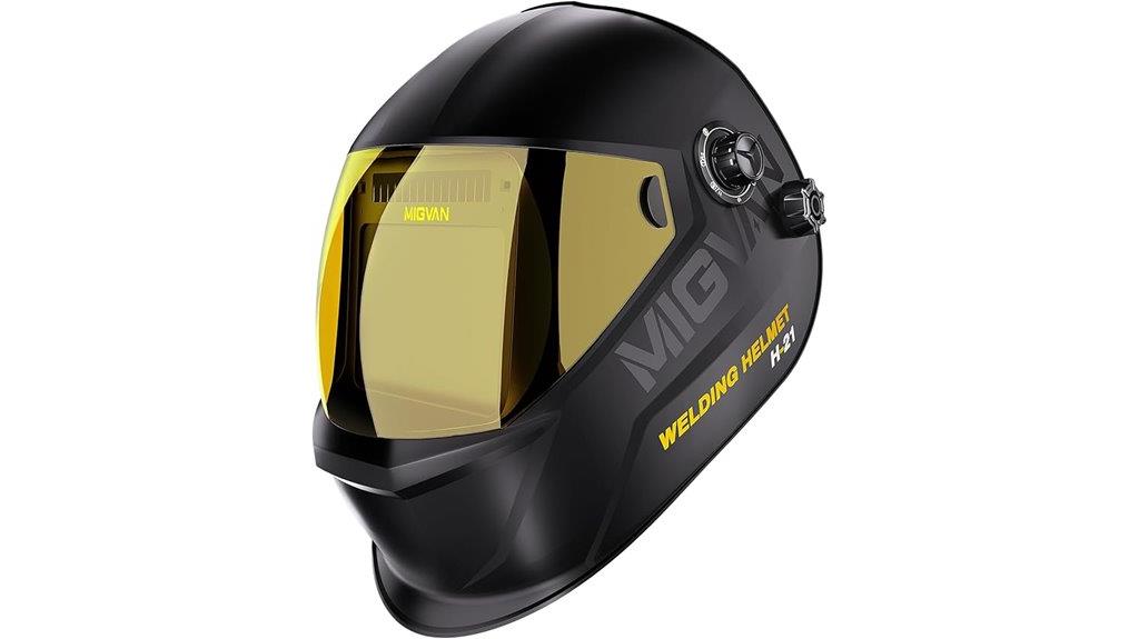 auto darkening large view helmet