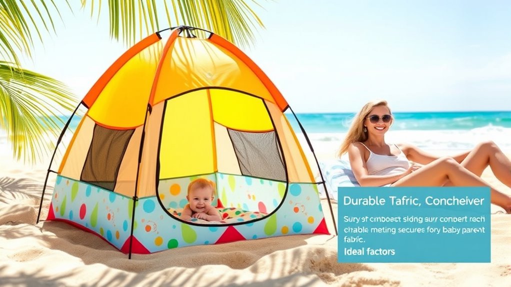 baby beach tent safety