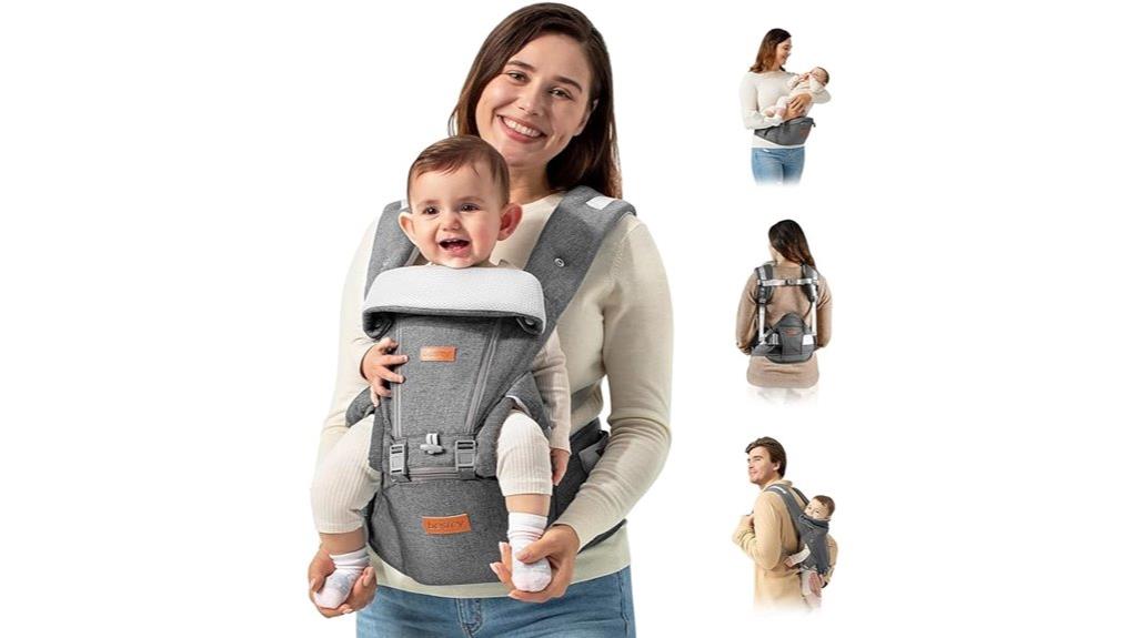baby carrier with hip seat