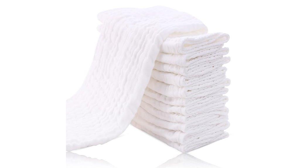 baby castle burp cloths