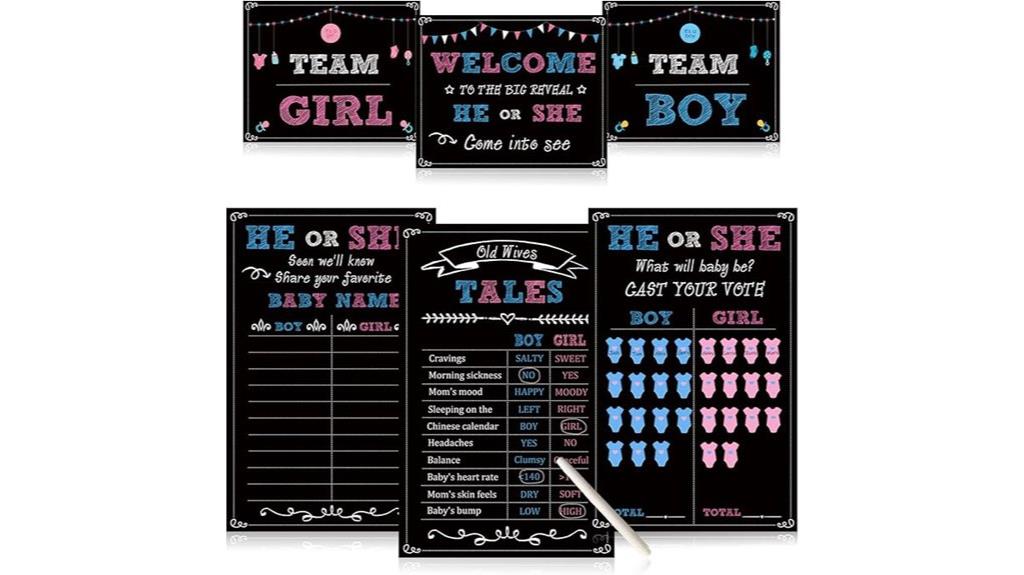 baby gender reveal decorations