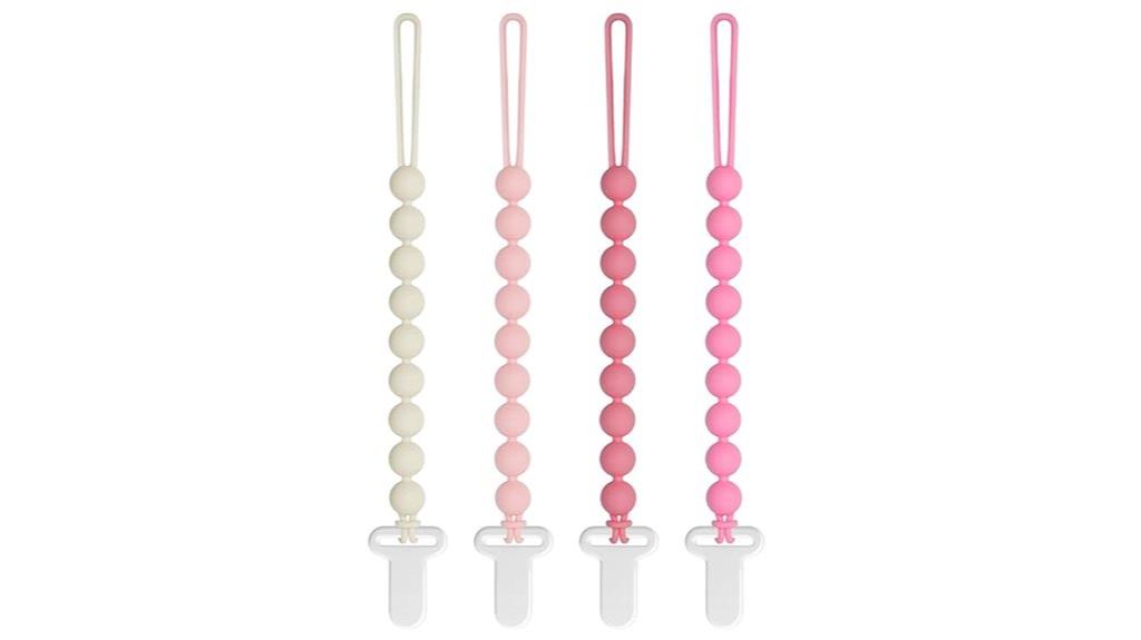 baby girl pacifier clips