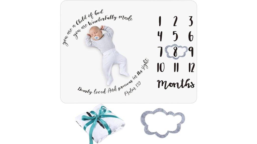 baby growth chart blanket