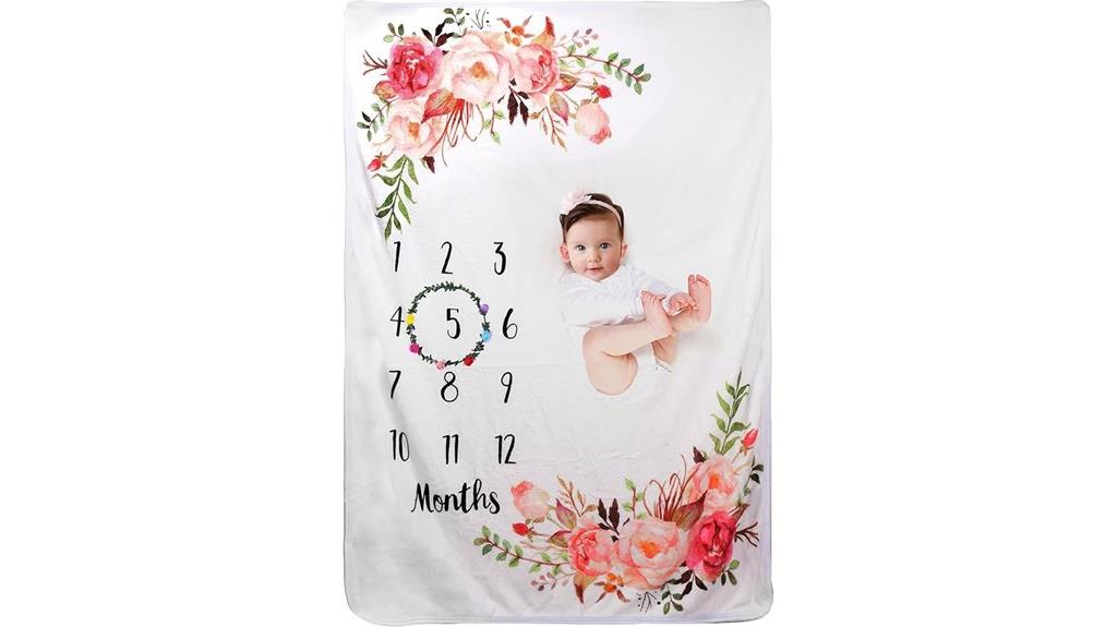 baby growth tracking blanket