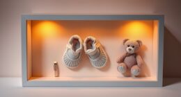 baby memories in shadow boxes