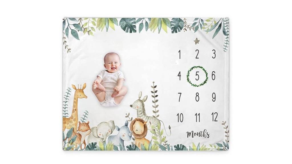 baby milestone blanket set