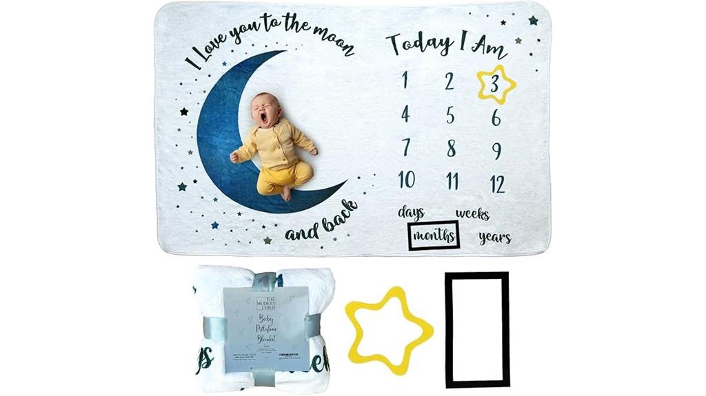 baby milestone blanket set