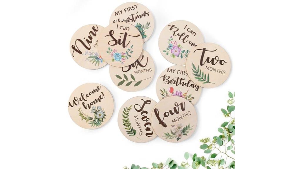 baby milestone card set