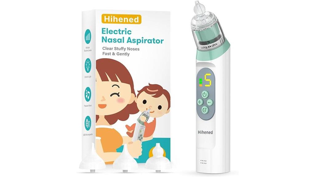 baby nasal aspirator with soothing features