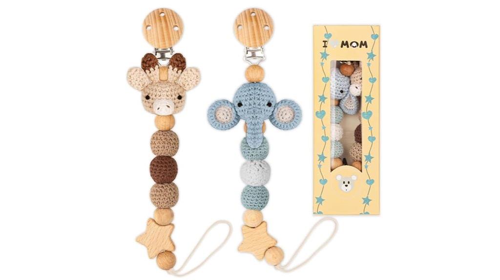baby pacifier holder set