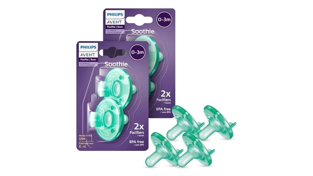 baby pacifiers four pack