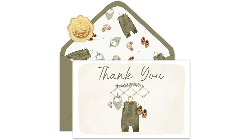 baby shower thank you cards