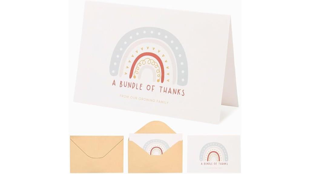 baby shower thank you cards