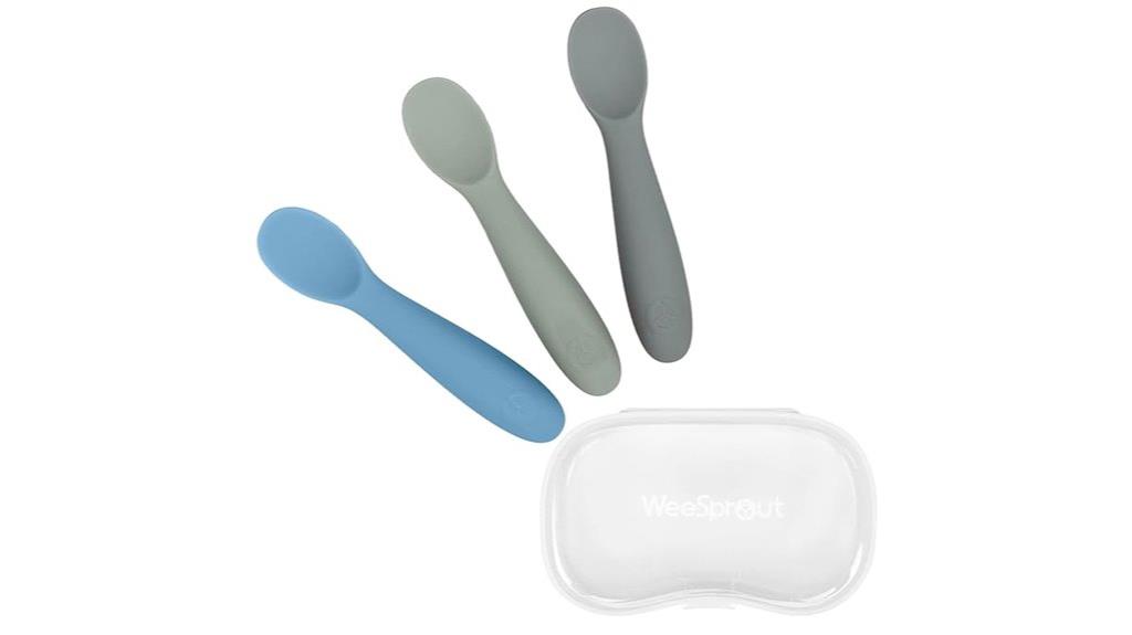 baby spoons with case