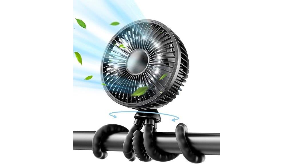 baby stroller fan battery