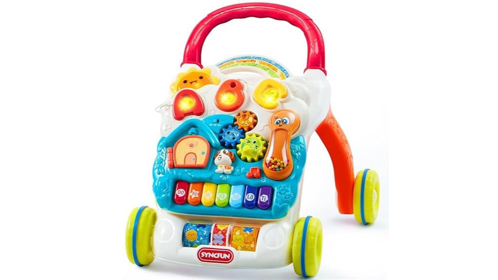 baby walker with sit stand feature