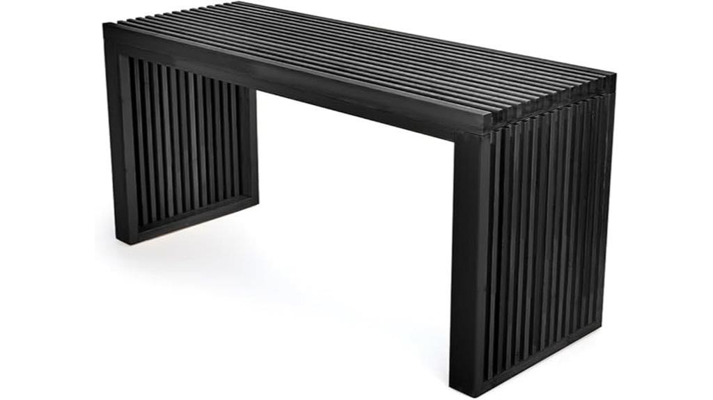 bamboo farmhouse kitchen bench