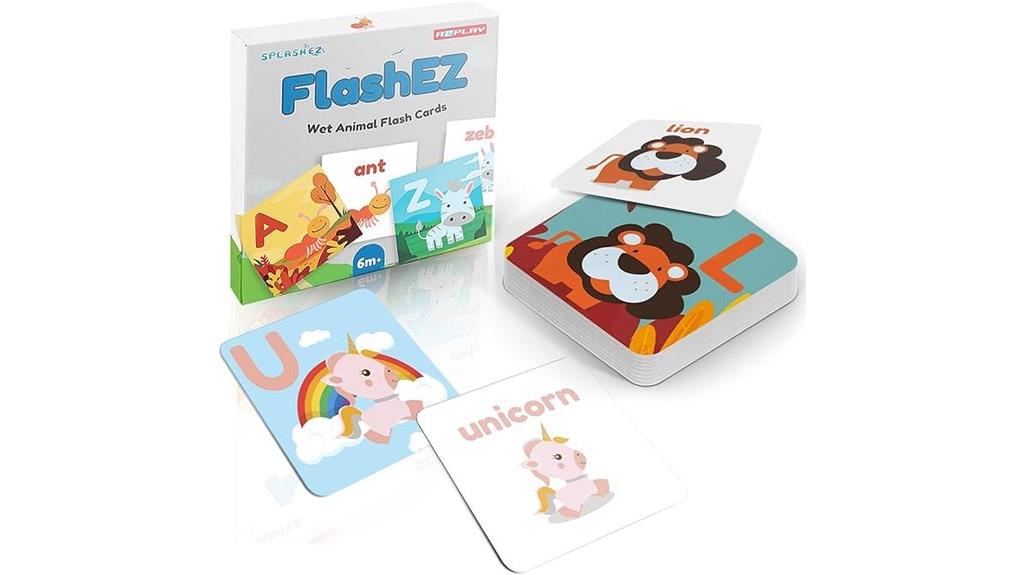 bath toy flash cards