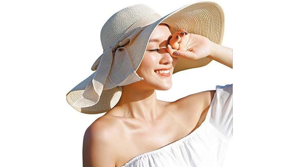 big bowknot straw hat