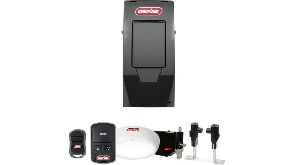 black residential wall mounted opener