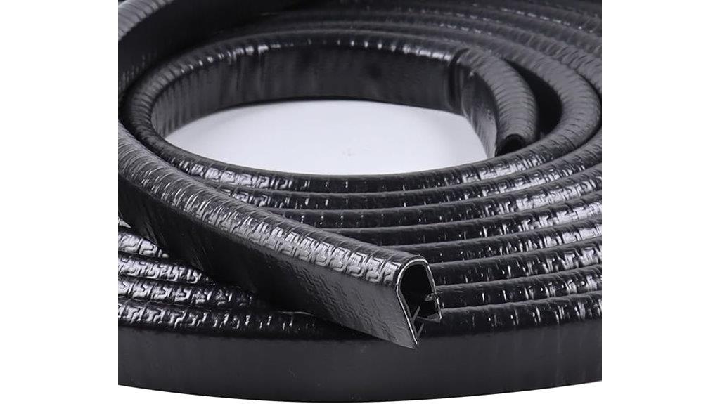 black steel edge trim