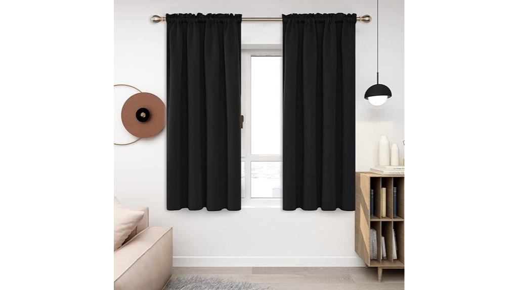 blackout curtain panel set