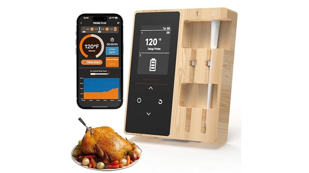 bluetooth enabled meat thermometer