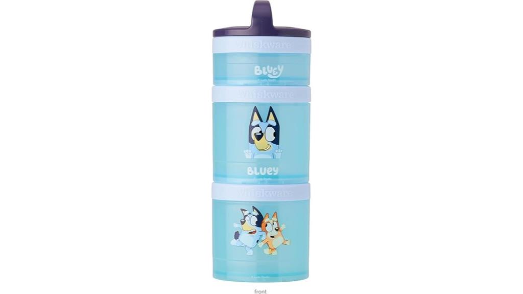 bluey themed stackable snack containers