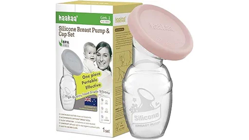 blush silicone cap pump