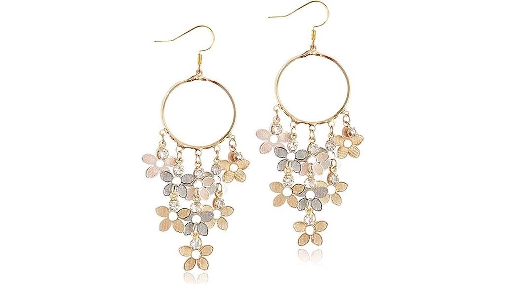 bohemian colorful tassel earrings