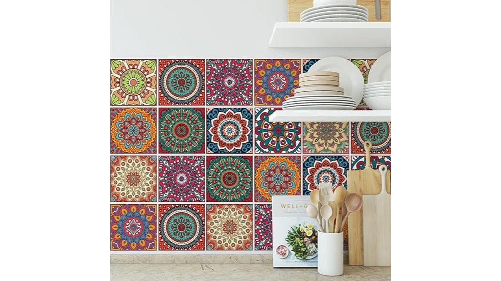 bohemian style tile stickers