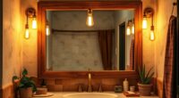 boho bathroom vanity lighting