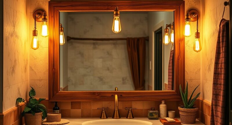 boho bathroom vanity lighting
