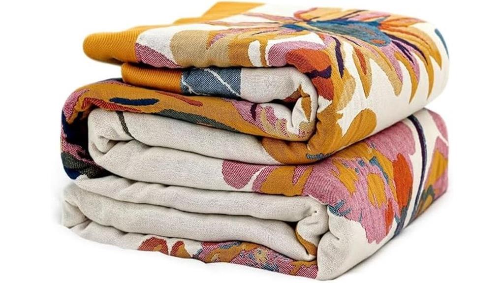 boho cotton bed blanket