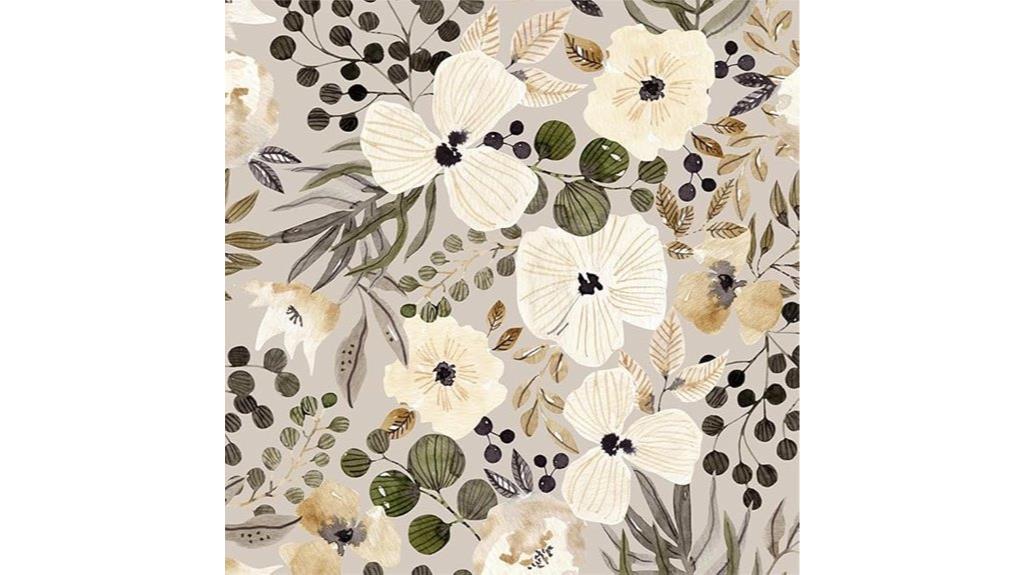 boho daisy peel wallpaper