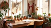 boho desk decor ideas